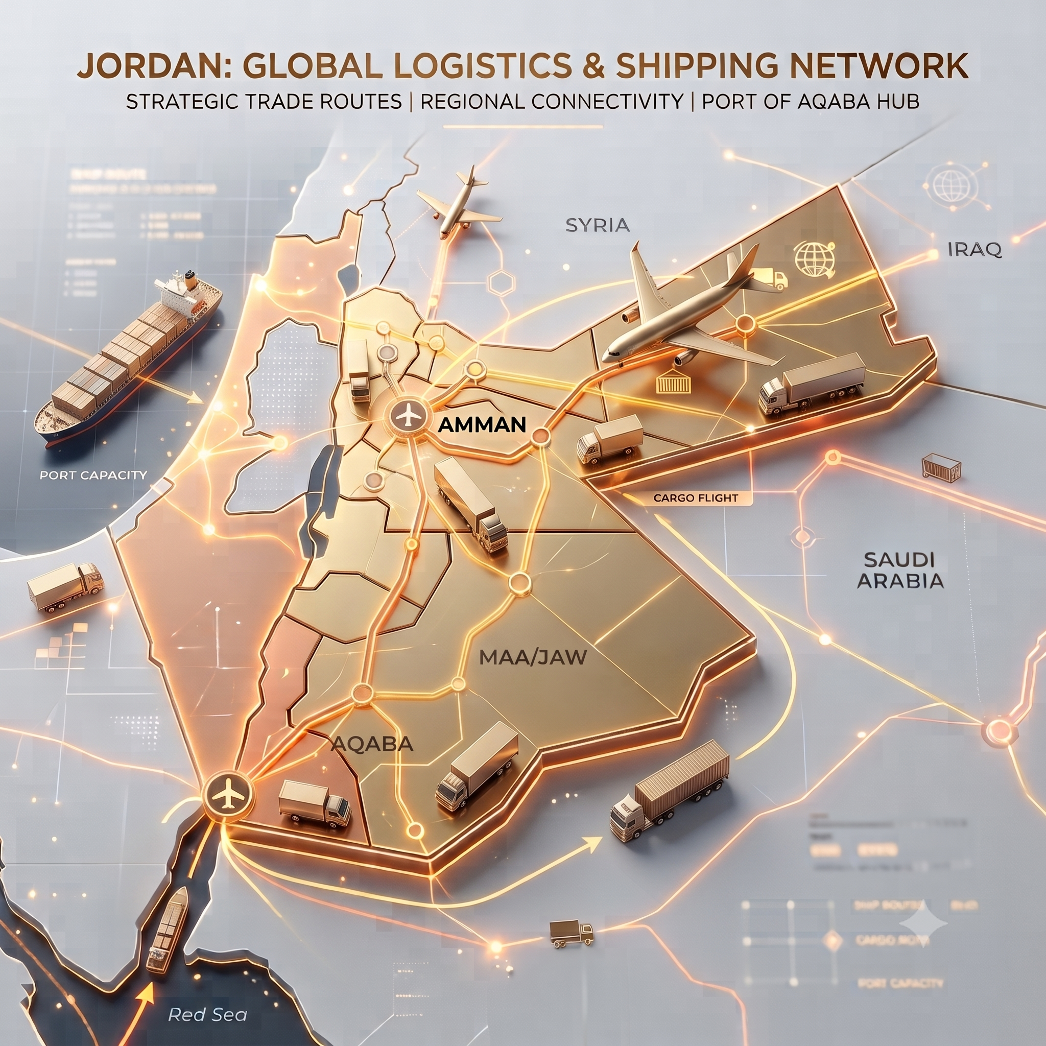 GSM Jordan Network Map